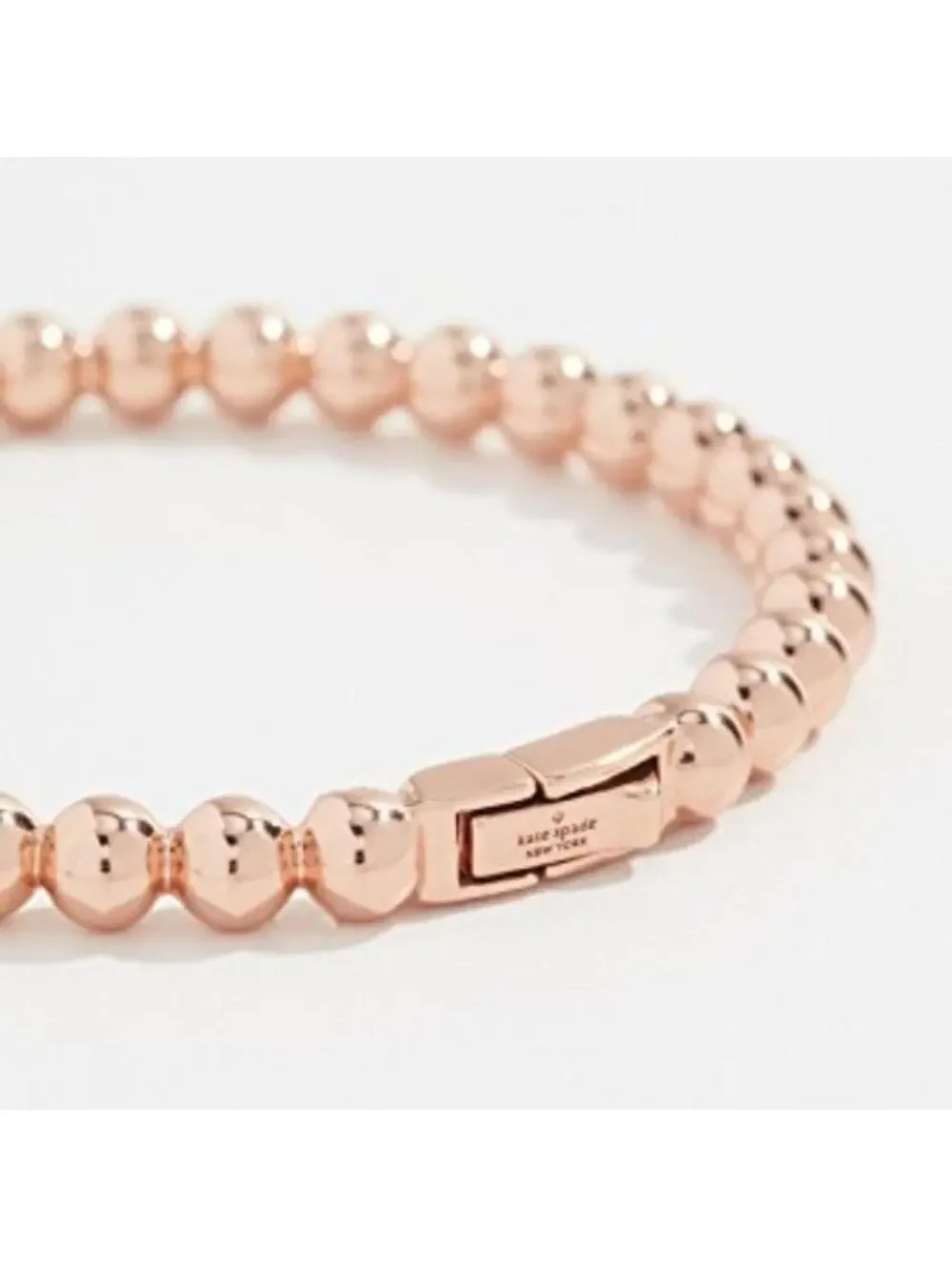 Kate Spade Golden Girl Ball Hinged Bangle Rose Gold - Picture 11 of 13